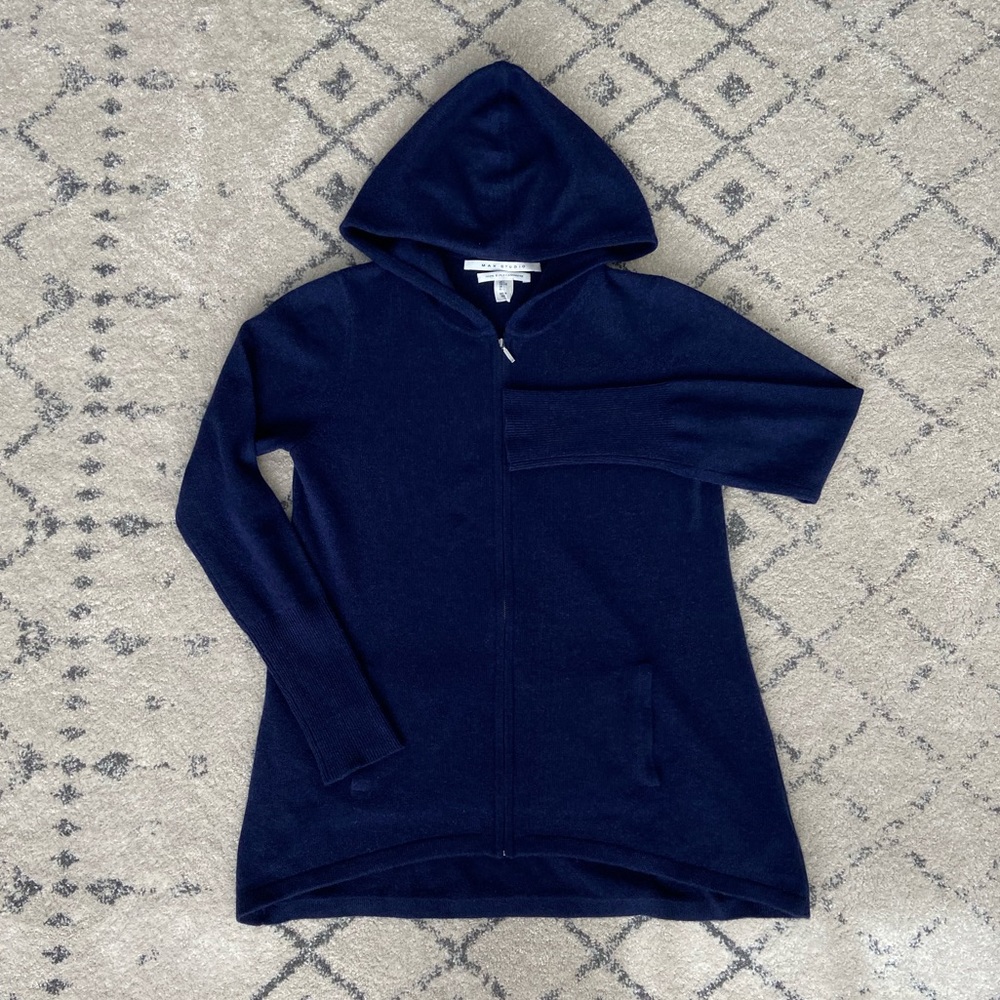 Cashmere Zip Up Hoodie